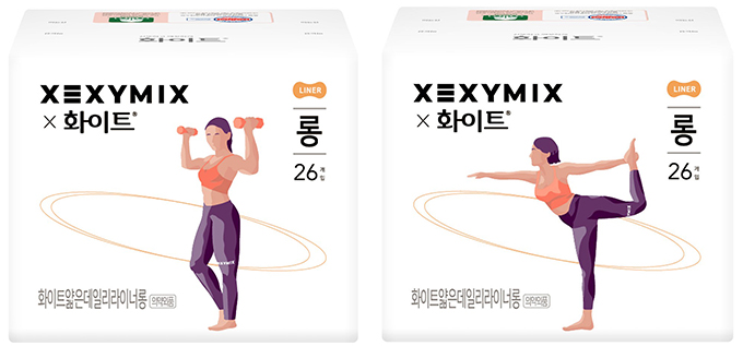 젝시믹스X화이트 팬티라이너 신제품 젝시믹스X화이트 팬티라이너 신제품